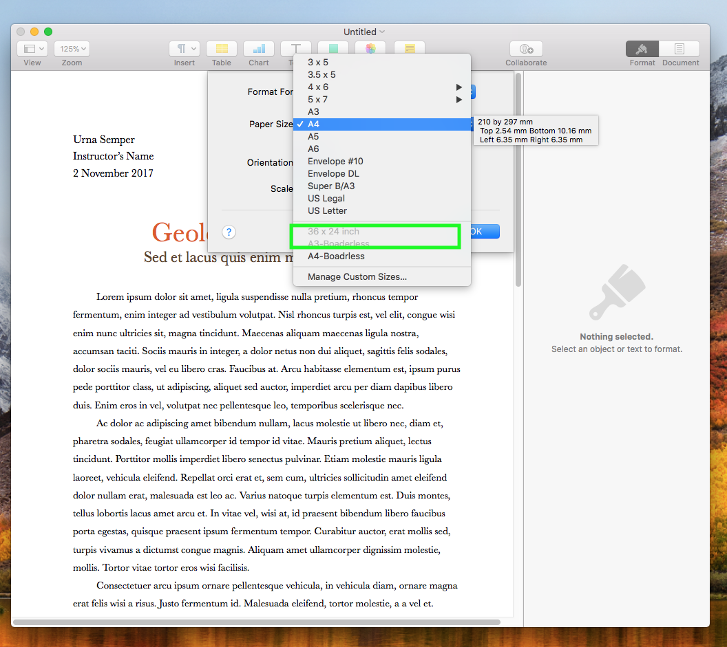 How to Print to PDF with custom size paper, such as A1 and A2 ...